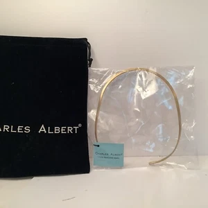 collana girocollo charles albert tono oro firmata nuova in confezione - Foto 1 di 5
