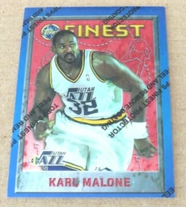 Karl Malone Utah Jazz 1995-1996 Topps Finest Unpeeled Card Number 209 - Picture 1 of 1