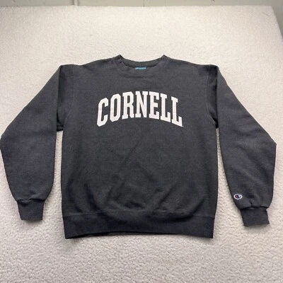 Толстовка мужская Cornell University Champion средняя серая большая красный медведь флис - Изображение 1 из 4
