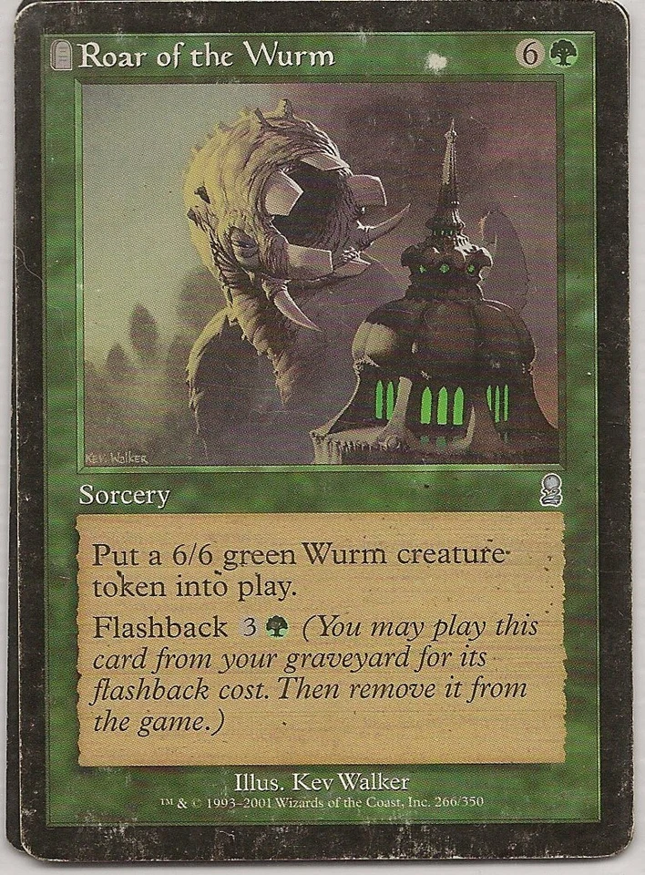 MTG - Odyssey series, Roar of the Wurm - an uncommon green Sorcery card - Image 1 of 1