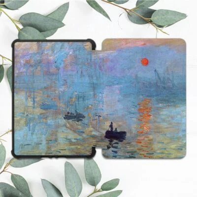 Claude Monet Sunrise Painting Case For All-new Kindle 10th Gen Kindle Paperwhite - Image 1 of 3