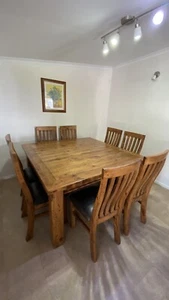 9 piece colonial dining set - Picture 1 of 9