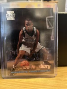 STEPHON MARBURY ROOKIE CARD 1996-97 TOPPS STADIUM CLUB #R4 - Picture 1 of 2