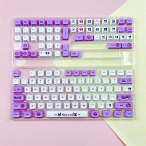 Kuromi Theme Key Cap Purple PBT Keycaps XDA Height For Cherry MX keyboard - Picture 1 of 5