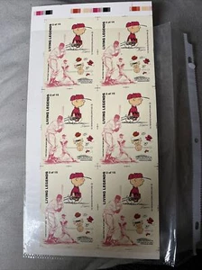 Charlie Brown/Ted Williams Living Legends Halogrammkarten ungeschnittenes Blatt selten - Bild 1 von 3