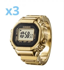 【Set of 3】Casio CRW-001G-9JR Ring Watch Gold Blue Dial Stainless Steel From JPN - Picture 1 of 11