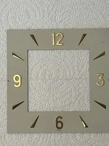 JAEGER LE COULTRE ATMOS MANTLE ORIGINAL DIAL 528-8 SQUARE FACE DIAL - Picture 1 of 2