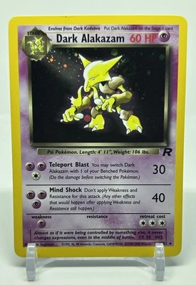 Dark Alakazam - 1/82 Team Rocket Holo Unlimited - Light Play - Image 1 of 3
