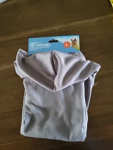 Abrigo para mascotas VIBRANT LIFE con capucha GRIS talla grande 50-90 libras - Imagen 1 de 4