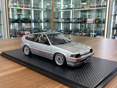 Honda CRX  by Ignition model in Silver Miniature Car[ 1/18 Resin] - Image 1 of 4