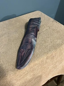 Ralph Marlin Krawatte Vintage 1980er klassisch Muskie Fisch schmale Krawatte 55 x 3" USA - Bild 1 von 3