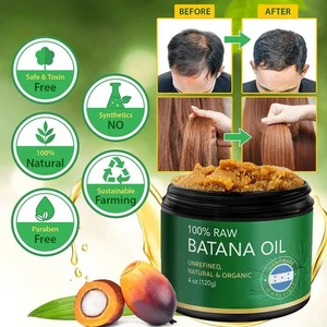 Olio di Batana per la Crescita dei Capelli, Olio di Batana Crudo Biologico dell'Honduras 120g ✲ - Foto 1 di 12