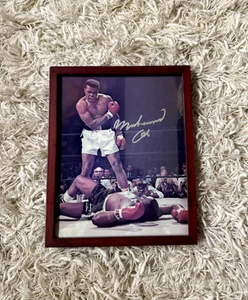 Muhammad Ali Sonny Liston Signed Photo Autograph Boxing 9x11 Framed Picture - Picture 1 of 5