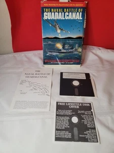 Die Marineschlacht von Guadalcanal mit Box, Handbuch Commodore 64 5 1/4" Diskette - Bild 1 von 10