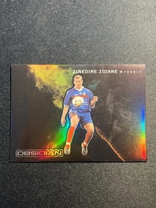 Zinedine Zidane 2022-23 Obsidian Black Colorblast SSP Case Hit France MINT - Bild 1 von 2