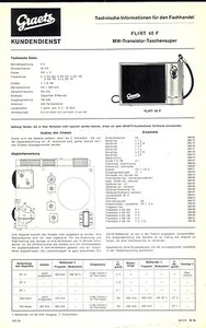 Graetz  Original Service Manual für Flirt 40F - Bild 1 von 1