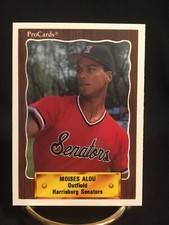 1990 PRO CARDS MOISES ALOU ROOKIE CARD #1204 RC