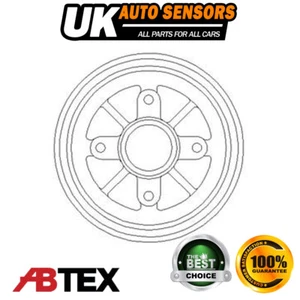 Fits Peugeot 206 106 Citroen Saxo AX Brake Drum Rear Abtex 95659622 - Picture 1 of 6