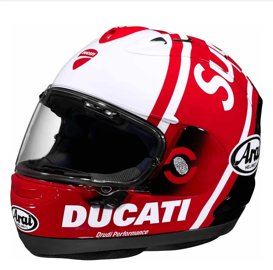 全新 Supreme x Ducati Arai 海盗船-X 头盔 尺寸 X-大号 — 第 1/4 张图片