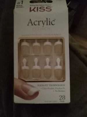 KISS Products Salon Acrylic Short Square French Manicure Kit - Power Play - p - Image 1 of 4