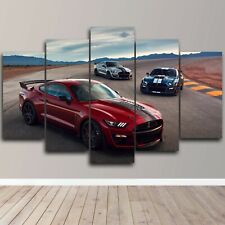 Ford Mustang Cars Road Series Luxury 5 Piece Canvas Wall Art Print Home Decor