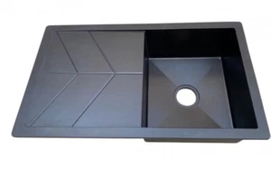 Drop In or Under Counter Black Sink - Picture 1 of 3