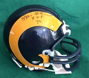 Ollie Matson signierter Los Angeles Rams Minihelm PSA/DNA - Bild 1 von 4