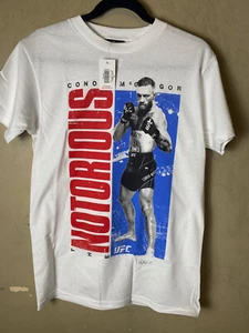 UFC Conor Mcgregor "THE NOTORIOUS" UFC Officially Licensed WHT Graphic Tee- NWT - Picture 1 of 7
