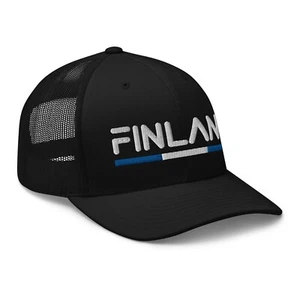 Minimal Finnland Flagge Trucker Mütze Netz Finnland Trucker Kappe - Bild 1 von 13