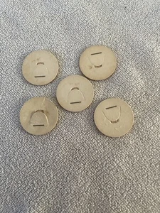 5 vintage milk bottle blank caps Unused - Picture 1 of 5