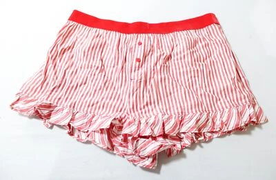 Pantalones Cortos de Pijama Victoria's Secret ROSA Para Mujer Terciopelo AC2 Bliss Rayas Medianos Foto 1 de 3