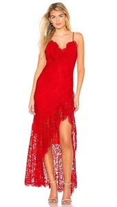 Revolve MAJORELLE Antoinette Gown Red Women’s Sz XS Full Length Midi Split Prom - Picture 1 of 7