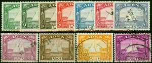 Aden 1937 Lot de 11 à 5R SG1-11a Finement d'occasion - Photo 1/1