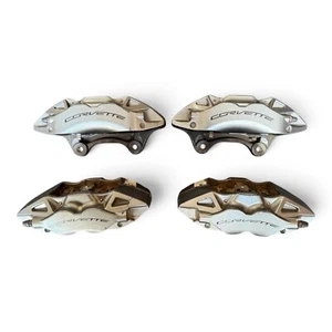14-19 Chevy Corvette C7 6.2L OEM Brakes Calipers Set of 4 Complete - Picture 1 of 6