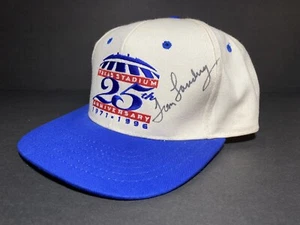 Vintage Tom Landry Autographed Dallas Cowboys Texas Stadium Anniversary Hat Cap - Picture 1 of 7