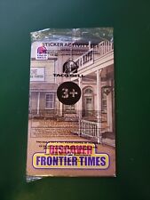 Vtg Taco Bell 2002 Sticker Activity Set Discover Frontier Times KIDS MEAL TOY