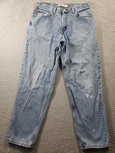 Levi's 560 Jeans Men's 33x32 Blue Denim Comfort Fit Tapered Distressed Paint - Picture 1 of 22