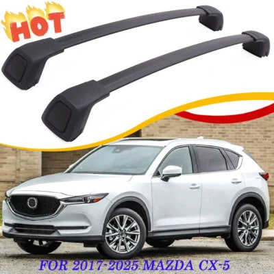 Barra transversal bloqueable para portaequipajes de techo Mazda CX-5 CX5 2017-2025 Foto 1 de 4