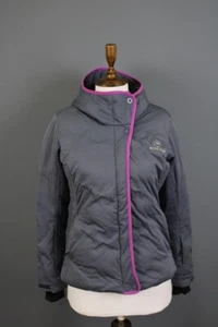 ROSSIGNOL Gray Full Zip Hooded Puffer Ski Jacket Size S - Picture 1 of 20