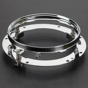 7'' Round LED Headlight Mounting Bracket Ring & Adapter for Jeep Wrangler JK US - Imagen 1 de 8