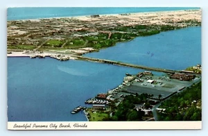 1970s FL Postcard Beautiful Panama City Beach PCB Aerial View Panhandle - Picture 1 of 2
