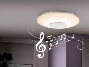 LED Deckenleuchte Deckenlampe mit Bluetooth-Lautsprecher dimmbar - Bild 1 von 7