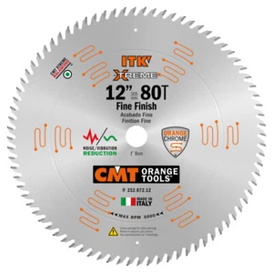 CMT ITK Xtreme Orange Chrom 12" feine Kappklinge 80 Zähne ATB 252.072.12 - Bild 1 von 5