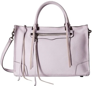 Rebecca Minkoff REGAN Satchel Tote Crossbody bag PALE LILAC NWT leather handbag - Picture 1 of 10