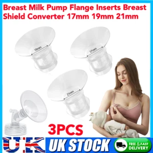 3Pcs Breast Milk Pump Flange Inserts Breast Practical Converte 17mm 19mm 21mm UK - Picture 1 of 22