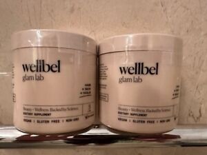 2 Bottles - Wellbel Glam Lab Hair/Skin/Nails Supplement 180 ct. (Exp. 01/2025)