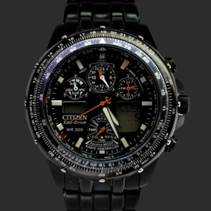 Citizen Eco-Drive U600-S053030 Skyhawk Black Eagle Radio-Controlled Watch – 4... - Picture 1 of 12