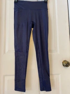 ALL WORTHY HUNTER McGRADY The Ultimate Reg Faux Leather Legging NAVY sz SMALL - Picture 1 of 2