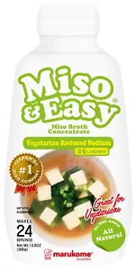 Miso and Easy, Miso Broth Concentrate, Vegetarian Reduced Sodium, 13.8 Ounce - Picture 1 of 8