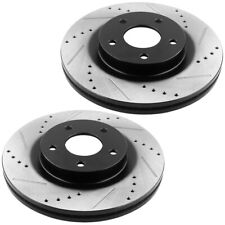 303mm Rear Drilled Slotted Brake Rotors Fits 2010 2011-2017 Chevy Equinox H13 CA